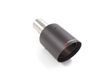 Stainless steel round Carbon Shot tail pipe 100 mm  with inner input pipe 60 mm  lenght 225 mm