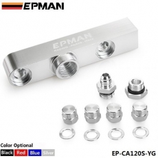 Aluminiumverbindung silber eloxiert von zwei Benzinpumpen 044 Bosch