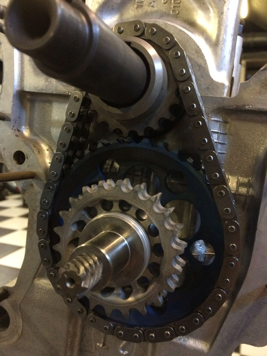 Steuerkettenräder in leichter Ausführung m. Bohr. Drehzahlmesserantrieb für Alfa T.S. Motoren