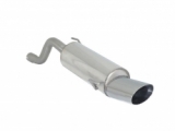 Stainless steel rear silencer with oval Sport Line tail pipe 135x90 mm