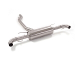Stainless steel rear silencer for original aesthetic tail pipes Oversized exhaust pipe diameter 76 mm
