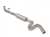 Stainless steel flexible with centre silencer Oversized exhaust pipe diameter 63,5 mm