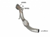 Stainless steel cat replacement pipe group n - mot.204D4 (1995cc) Euro4 Requires ECU remap