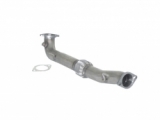 Stainless steel front pipe with flexible - Oversized exhaust pipe diameter 70 mm