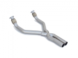 Stainless steel front pipes with fumes flow compensator  Oversized exhaust pipe diameter 70 mm