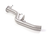Stainless steel cat replacement pipe group n  Oversized exhaust pipe diameter 70 mm Requires ECU remap 