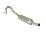 Stainless steel rear silencer with round tail pipe 60 mm